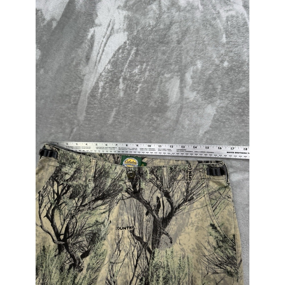 Cabelas Camo Cargo Pants Mens 34 Seclusion Open Country Hunting 90s Y2K Vintage - Picture 3 of 11